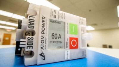 Atom Power announced its digital circuit breaker technology has been listed by Underwriters Laboratories (UL). Courtesy: Atom Power