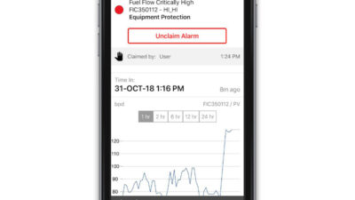 Figure 2: Users can claim ownership of process notifications so that others know those alarms are being investigated. Courtesy: Emerson