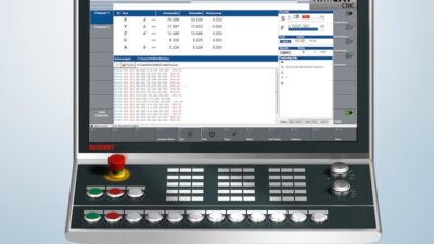 An HMI should support application-specific customization, such as this control panel for CNC machines. Various Intel hardware and Microsoft software capabilities can be integrated. Courtesy: Beckhoff Automation