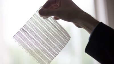 3-D meshes are designed to be lightweight and conformable, similar to fabric and textiles. Courtesy: Felice Frankel, MIT