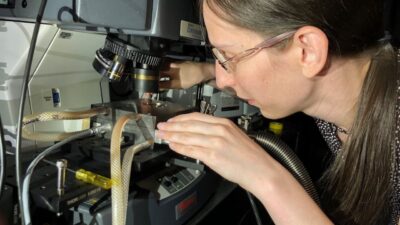 Rice University graduate student Chloe Doiron co-led a project to create a device that recycles waste heat into electricity through aligned carbon nanotube films. Courtesy: Chloe Doiron/Rice University