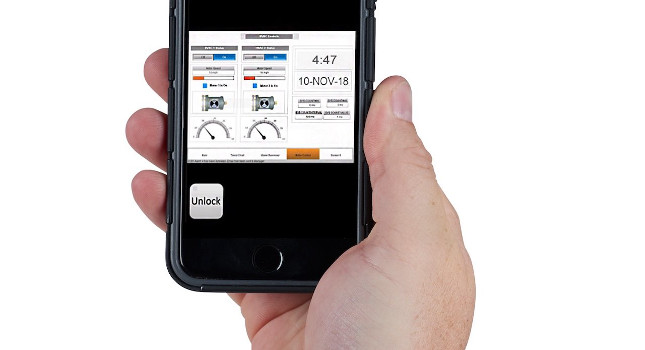 Figure 4: AutomationDirect’s C-more HMI mobile app works securely when used in conjunction with the secure StrideLinx VPN router. It’s also available for Google Android. Courtesy: AutomationDirect