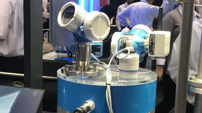 Endress+Hauser’s booth at WEFTEC had several sensors and tools designed to gather quick and accurate readings that could be sent to a display for the user so they know when something is wrong. Courtesy: Chris Vavra, CFE Media