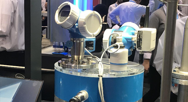 Endress+Hauser’s booth at WEFTEC had several sensors and tools designed to gather quick and accurate readings that could be sent to a display for the user so they know when something is wrong. Courtesy: Chris Vavra, CFE Media