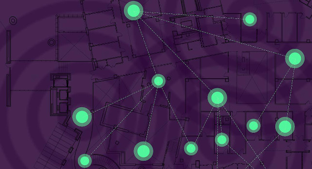 A system designed by researchers at MIT and elsewhere enables interconnected smart devices to cooperatively pinpoint their positions in noisy environments where GPS usually fails, which is useful for emerging “localization-of-things” applications. Courtesy: Christine Daniloff, MIT