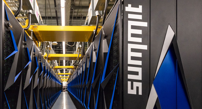 A University of Michigan aerospace engineer is working on high-fidelity simulations for an experimental propulsion system called a rotating detonation engine using the Summit supercomputer at the Oak Ridge National Laboratory. Courtesy: Oak Ridge National Laboratory/University of Michigan