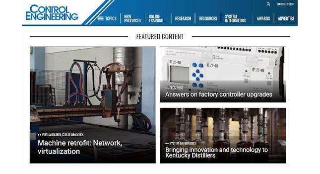 Control Engineering provides knowledge daily at www.controleng.com to improve the quality of automation, controls and instrumentation implementations. Courtesy: CFE Media and Technology