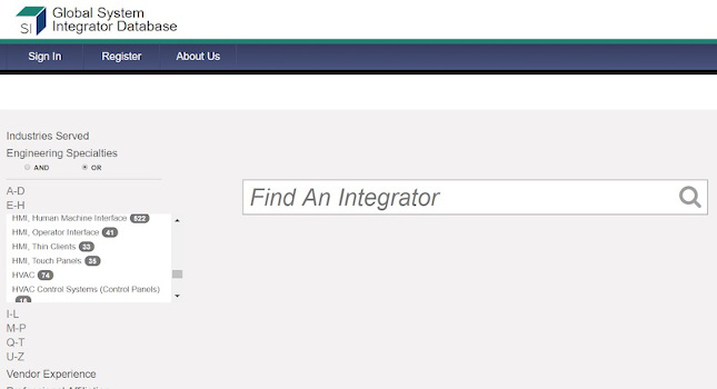 The Global System Integrator Database has 522 system integrators list HMI, human machine interface among engineering specialties; 274 system integrators list PC-based control among engineering specialties. Courtesy: CFE Media and Technology