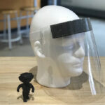 The medical face shield created by UW-Madison engineers in collaboration with local companies. Courtesy: Grainger Engineering Design Innovation Lab (makerspace) at the University of Wisconsin-Madison