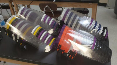 What started as a simple ask from Lake Regional Hospital for 150 face shields quickly snowballed into additional requests from first responders, dentist offices and even U.S. troops serving overseas in Afghanistan. Courtesy: University of Missouri