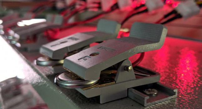 Small batteries were used to study the spontaneous formation of nanoscale hollow structures in the laboratory of Matthew McDowell at Georgia Tech. Courtesy: Matthew McDowell, Georgia Tech