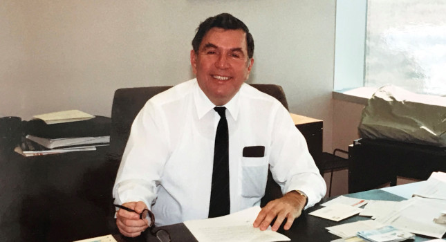 A Control Engineering editor for 33 years, Edward J. Kompass passed away at age 93 on Aug. 31, 2020, in his South Lincoln, Vt., home. He’s pictured here in the publication’s Barrington, Ill., office in the early 1980s. Courtesy: Julie Wilhm, Kompass’ youngest daughter