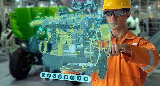 A prototype system to provide workplace training using augmented reality is under development at Purdue University with support from the National Science Foundation. Courtesy: Jared Pike, Purdue University