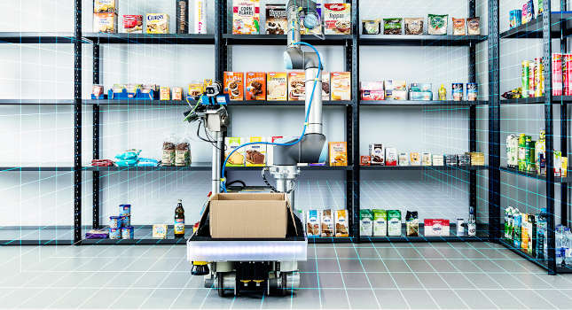 Technologies for cognitive robots enable for example precisely tailored automation solutions for logistics. Courtesy: Rainer Bez, Fraunhofer