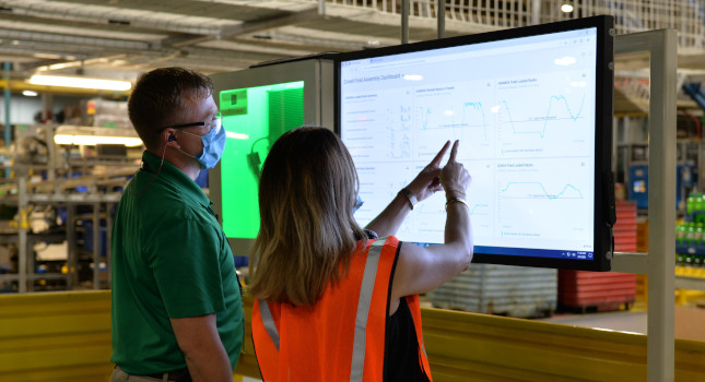 COVER: Smart factories help organizations make informed, data-driven decisions; Aveva Discrete Lean Management software allows for viewing and tracking facility productivity from a single digital dashboard. Schneider Electric holds morning meetings in its Smart Factories and Smart Distribution Centers. The Short Interval Management (SIM) meetings follow agile principles and intend to engage productivity. Schneider Electric EcoStruxure IoT platform is designed to be easily implemented and scaled to meet individual customer needs, leverage connected devices and sensors for productivity and savings. Courtesy: Schneider Electric