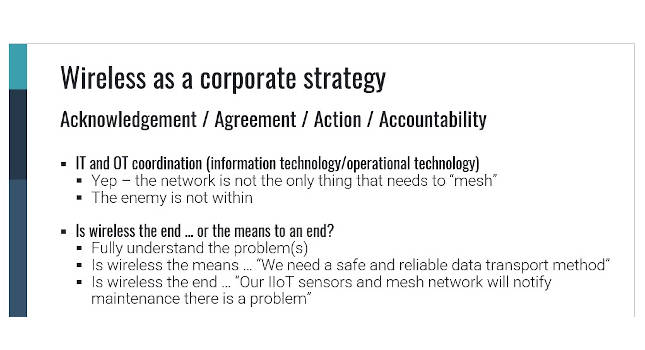 Courtesy: Control Engineering webcast on “Exploring industrial wireless best practices.”