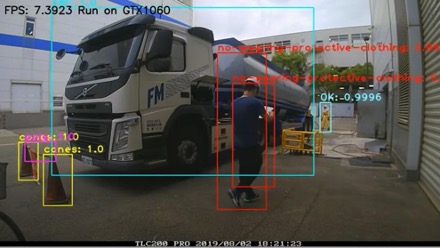 Figure 2: Although supervisors can be present to reinforce safety procedures, it is not always possible. If a person breaches a hazardous area, AI smart machine vision can sound an immediate alarm. Courtesy: Adlink