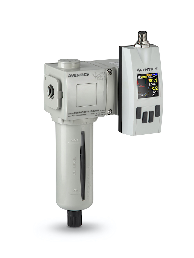 Emerson’s Aventics Series 652/653 AF2 air flow sensor has an integrated analysis option and open interfaces that enable actionable insights. The air-flow sensor, among products shown at the Emerson Pack Expo Las Vegas 2021 booth, continuously monitors air consumption in compressed air systems to help identify leaks in real time and optimize consumption. Courtesy: Emerson