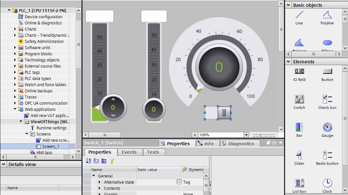 Figure 4: Built-in dashboard and visualization components in the Siemens TIA Portal improve operator awareness, leading to improved decision-making and efficiency. Courtesy: Siemens