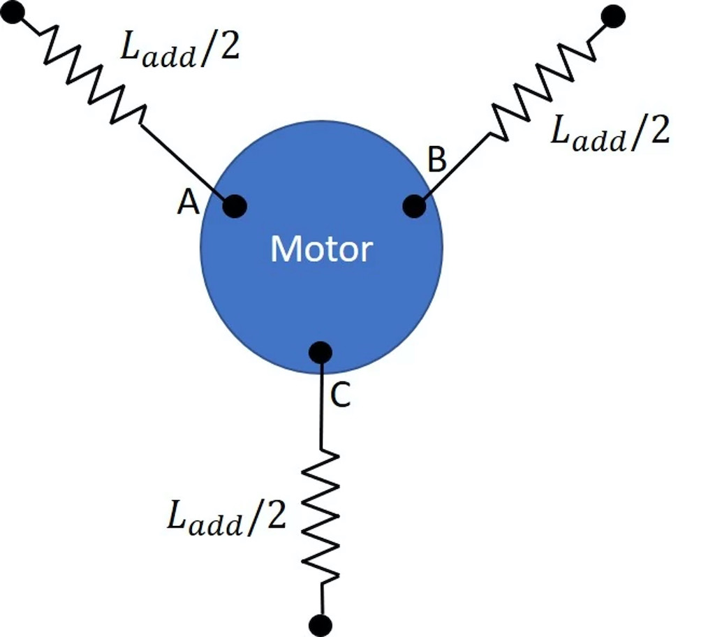 Figure 13: Brushless motor with additional line inductance. Courtesy: Portescap