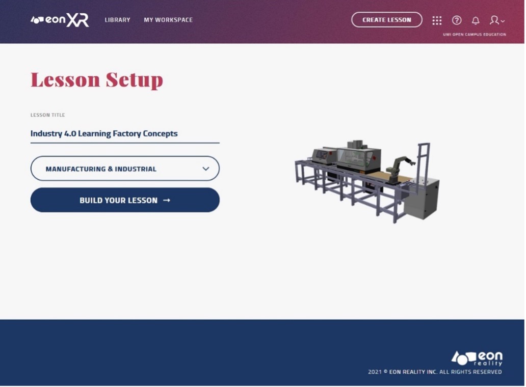 Figure 1: EON-XR Platform. Courtesy: EON-XR Development Portal