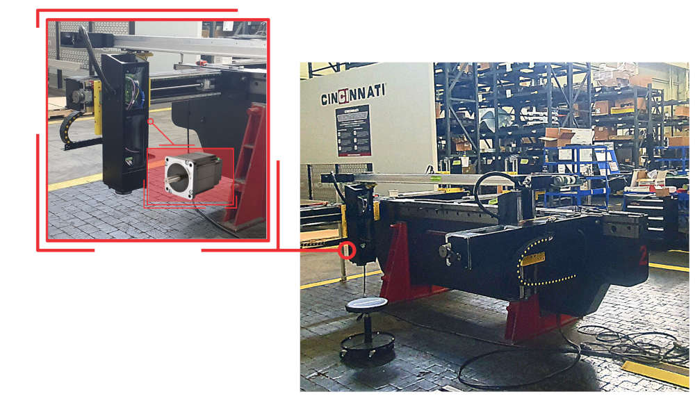 Figure 2: STXI Motion is a global designer and supplier of motion control and servo solutions. Recently, the company’s stepIM integrated stepper motors powered by Servotronix closed-loop servo drive were specified into a new series of sheet-metal-bending press brakes from Cincinnati Inc. To reduce design costs and maintain quick and precise positioning of backgauges before each metal-forming cycle, CI chose STXI Motion’s stepIM integrated stepper motors. Courtesy: STXI Motion 