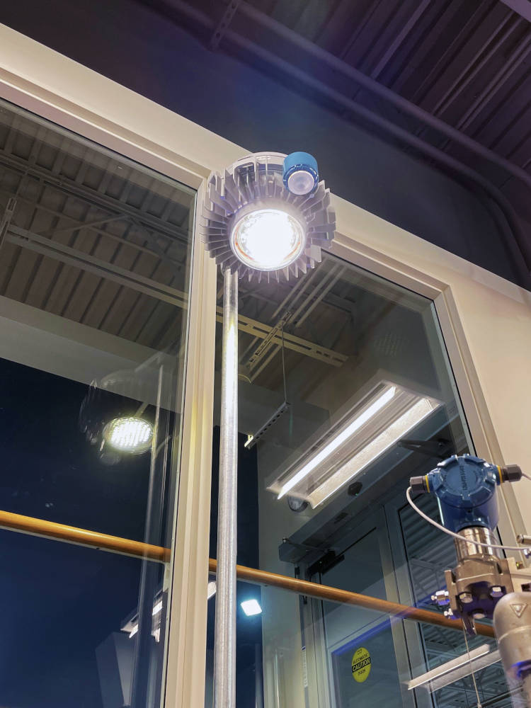Figure 5: Many plants waste energy by leaving lights on continuously. LED luminaires are more efficient than HID lights, and each fixture can be controlled individually to save energy. Courtesy: Emerson 