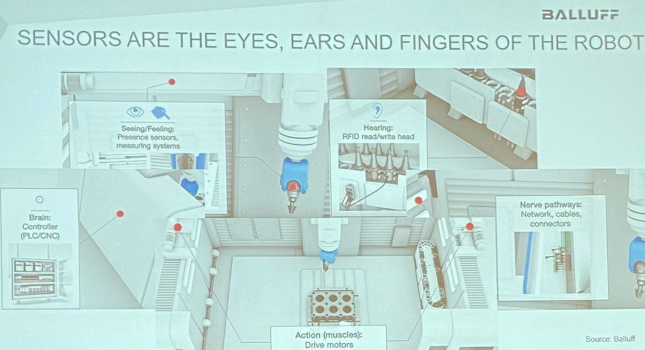 Sensors in robots are the eyes, ears and fingers.