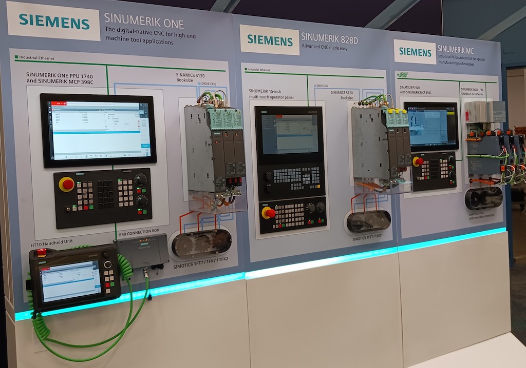 New technology functions for the Siemens Sinumerik One CNC simplify operation and increase productivity as explained at IMTS. Courtesy: Mark T. Hoske, Control Engineering