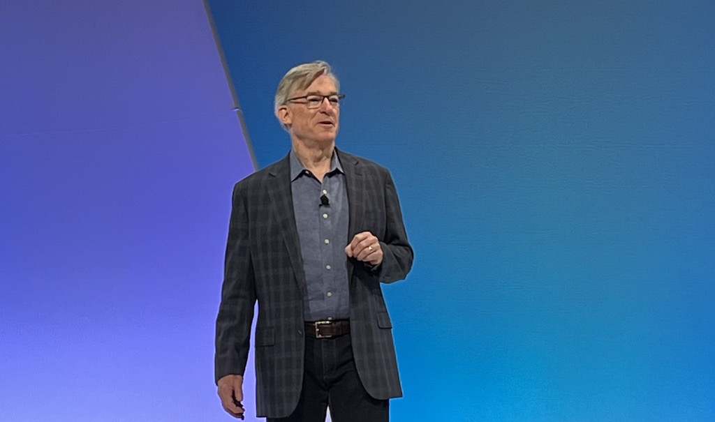 Rockwell Automation chairman and CEO Blake Moret discussed the need for agile, resilient and sustainable manufacturing in his opening speech at Automation Fair at McCormick Place in Chicago. Courtesy: Chris Vavra, CFE Media and Technology
