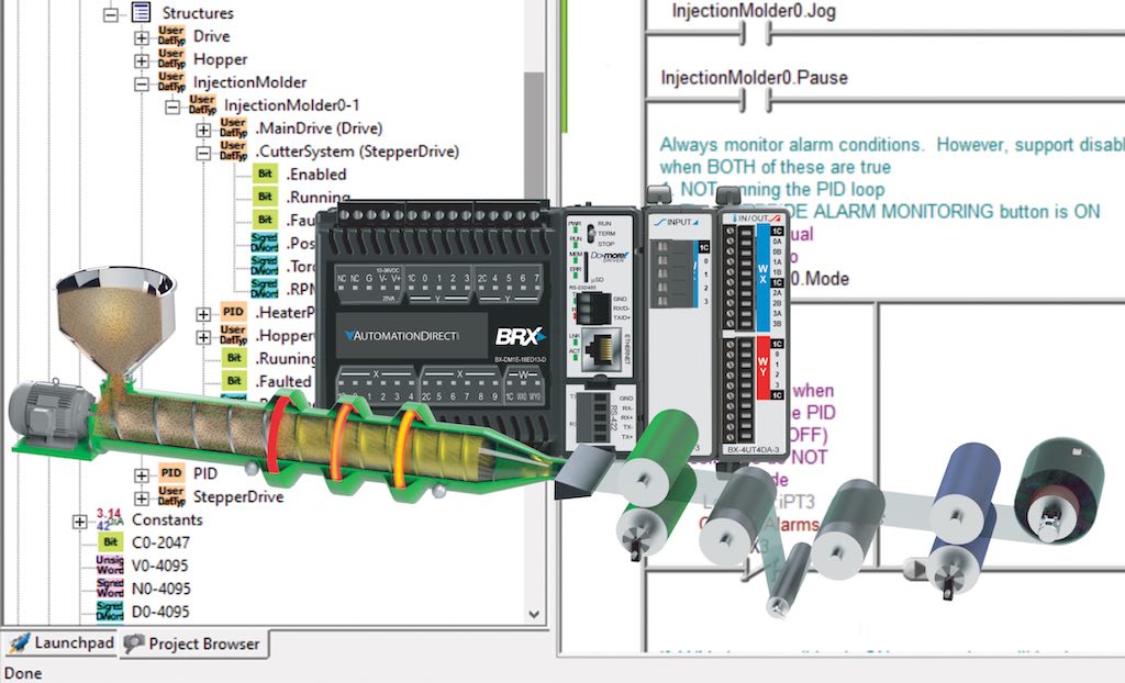 Figure 2: Instead of developing custom platforms or over-specifying edge controllers, OEMs and designers can use today’s PLCs to automate their equipment and provide easy connectivity. Courtesy: AutomationDirect