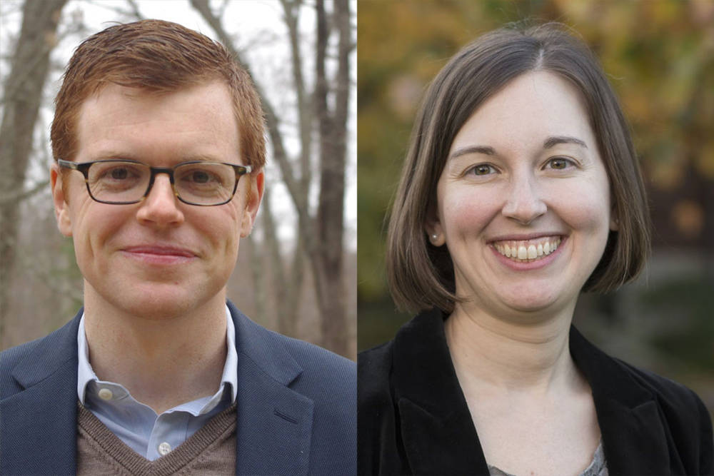 Ben Armstrong, left, and Julie Shah, co-directors of MIT’s ongoing Work of the Future Initiative, discuss their vision of positive-sum automation. Courtesy: MIT, Work for the Future Initiative