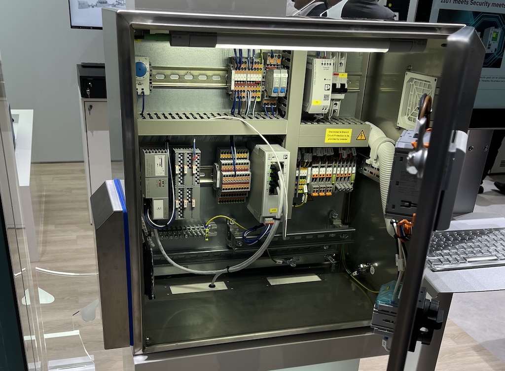 Phoenix Contact emphasized modularity and freedom for their product lines, particularly the PLCnext, likening it to an automation ecosystem. Courtesy: Chris Vavra, CFE Media and Technology