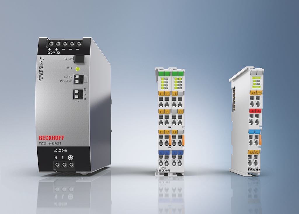 Increased data transparency due to a coordinated system for power supply, fusing and monitoring simplifies energy management in production environments. Courtesy: Beckhoff Automation