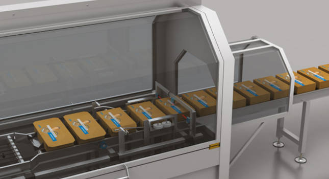 Highly productive and dynamic automation depends on optimizing the flow of materials between individual processes. Achieving close to a continuous flow is the ultimate aim, including at the end of a production line where goods need to be packed, palletized and transferred for onward distribution. Sick’s Safe Portal is a pre-certified solution, originally developed for material transfer stations in automotive assembly. Courtesy: Sick, Control Engineering Europe