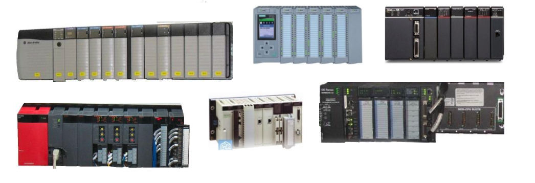 Figure 1: Modular PLCs of various brands. 
