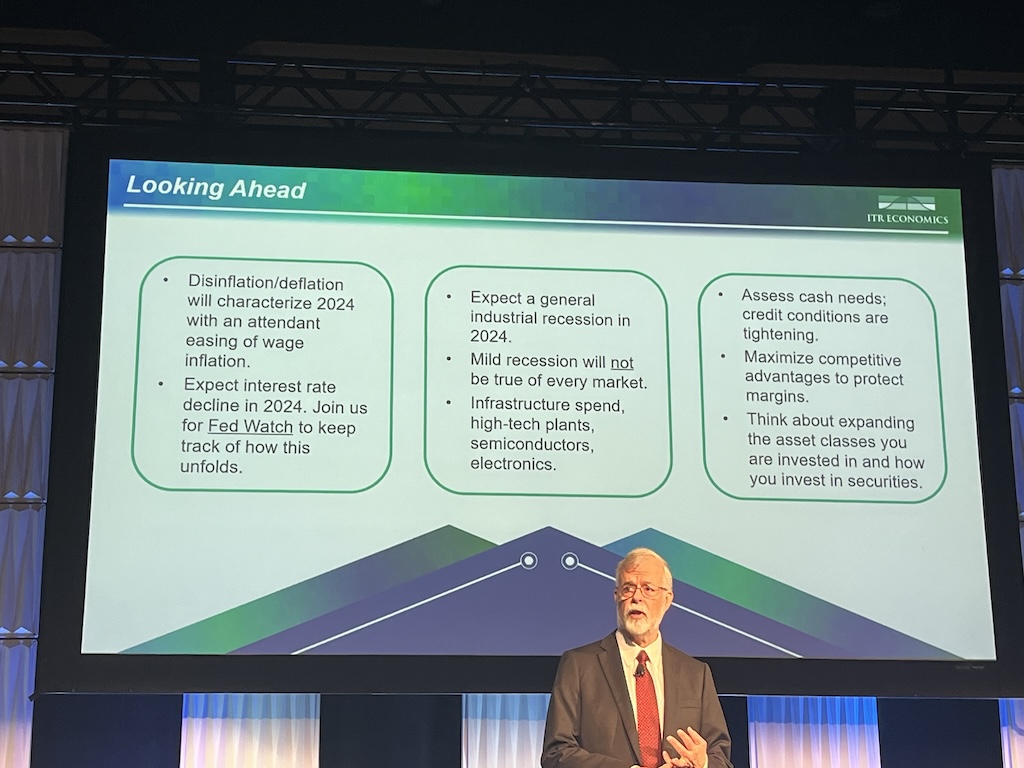 Beaulieu said to expect a mild recession in 2024 followed by several years of general industry growth. 