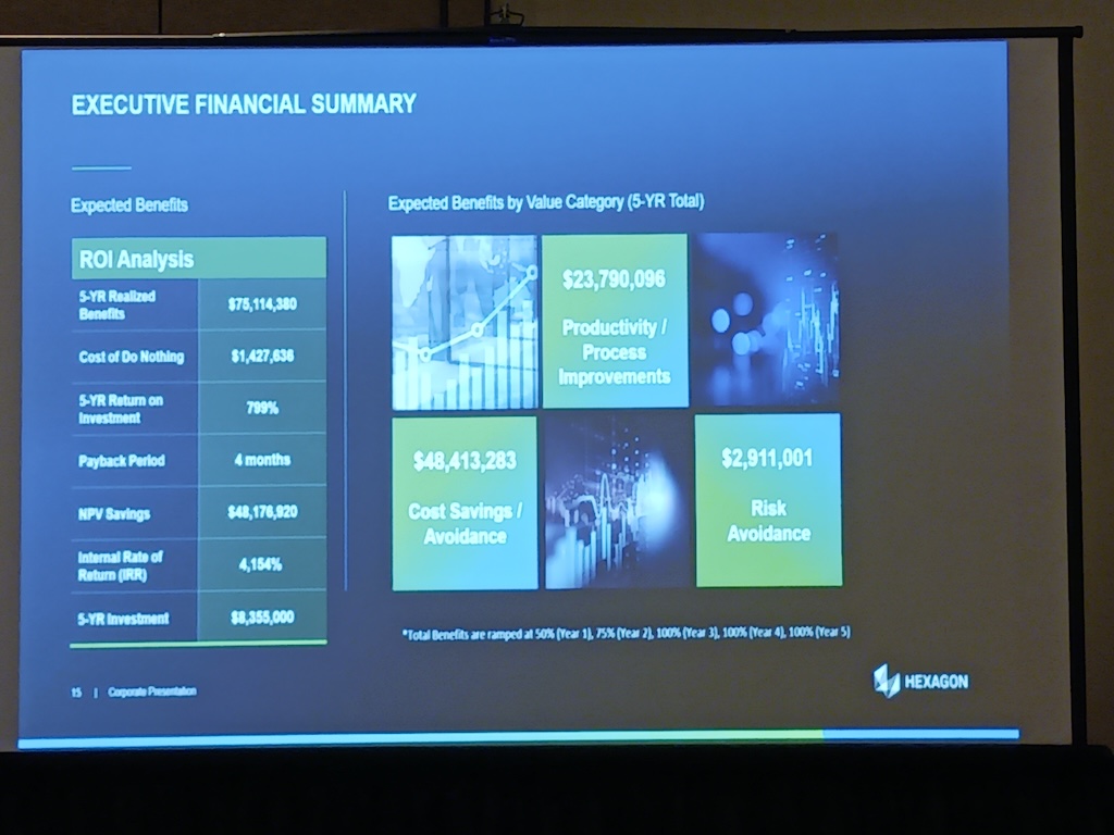 Figure 2: Value realization is the longest stage in digital transformation, proving the investment’s value. It requires business case alignment, value realization discovery, substantiating the investment’s value, as well as documenting and communicating value realization, said Jason Vick, Hexagon executive director of strategy enablement and portfolio management at the 2024 ARC Leadership Forum in Orlando. 