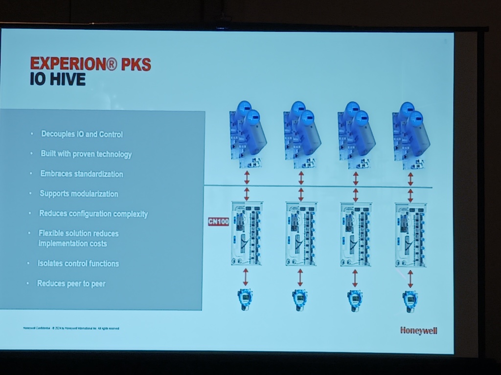 Figure 3: Honeywell Experion PKS IO HIVE decouples, input/output devices and controllers, is built with proven technologies, and embraces standardization and modularization. The R530 update is due at the end of March, said Joe Bastone, Honeywell director product management Experion PKS, at the 2024 ARC Industry Forum in February. 