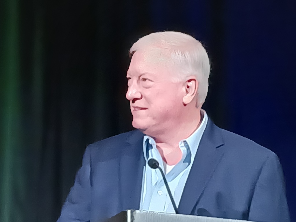 Figure3: Dave DeBari, ExxonMobil leader of openplus automation program, discussed application and runtime function block (FB) portability in the ExxonMobil OPA test bed at 2024 ARC Industry Forum. 