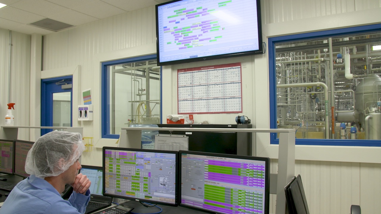 Chobani empowers its employees with as much data as possible. Courtesy: Inductive Automation