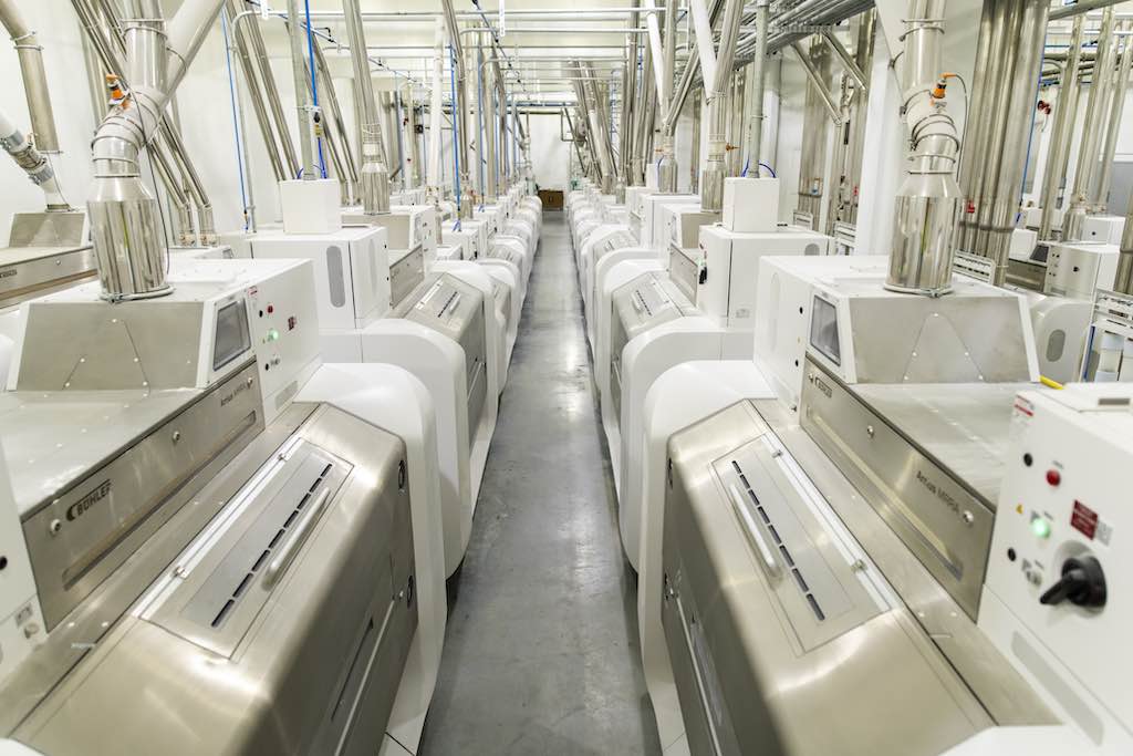 Figure 3: Buhler MRRA rollstands with their onboard integrated machine control networked to the plant automation system. Courtesy: Interstates