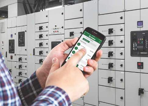 Figure 1: When connected to a smart device, a smartphone becomes a diagnostic tool for the plant floor. Courtesy: Littelfuse