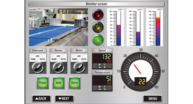 Up to four communication protocols, including leading IT protocols such as Modbus TCP/IP and FTP, can be used simultaneously with high-performance HMIs. Courtesy: IDEC