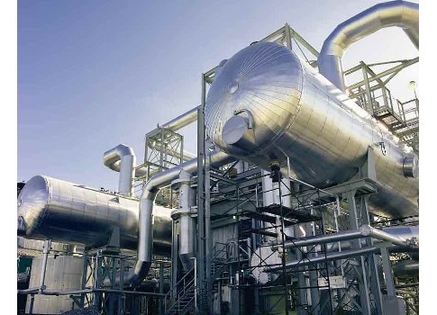 Figure 2: Gas Pipes at a processing plant. Courtesy: Falcon Electric