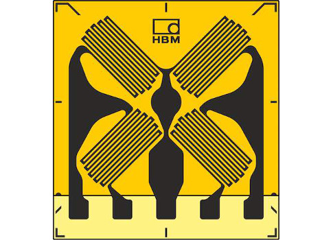 Engineers can configure bonded foil strain gauges designed four grids in half- or full-bridge configurations able to compensate for temperature-dependent effects. Courtesy: HBM