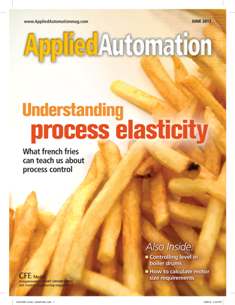 Process Elasticity: What french fries can teach us about process control - Applied Automation, June 2012, supplement to Control Engineering, Plant Engineering. CFE Media cover photo by Peter Welander