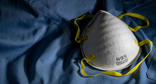 Some health care professionals are experiencing a shortage of personal protective equipment, such as N95 respirators. Courtesy: David Staack, Texas A&M University