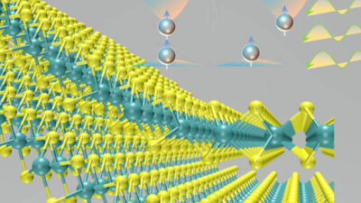 Deforming MoS2 leads to the observation of the flexo-photovoltaic effect. Courtesy: Jie Jiang, Jian Shi, RPI