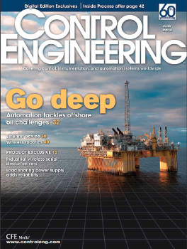 Automation helps with drilling deeper for offshore oil and gas production. Shown is the Troll C platform off the coast of Norway. July 2014 Control Engineering cover photo courtesy: Øyvind Hagen, Statoil